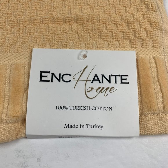 Enchante Home Timaru Wash Towel 12x12 Salmon Turkish Cotton 4-Pieces 6132 - Picture 3 of 6